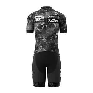 Souke SportsMen's Cycling Jersey Set Road Bike Shorts Sleeves Jersey Zipper Pokcet Bib Shorts with Padded, Cycling Clothing kit Men.