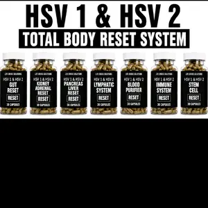 HSV 1 & HSV 2 TOTAL BODY 100 % NATURAL ORGANIC HANDEMADE HERBAL TEA CAPSULES