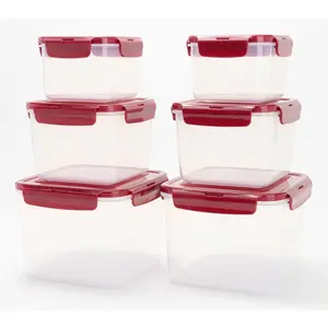 LocknLock 6-Piece Nestable Square Storage Set