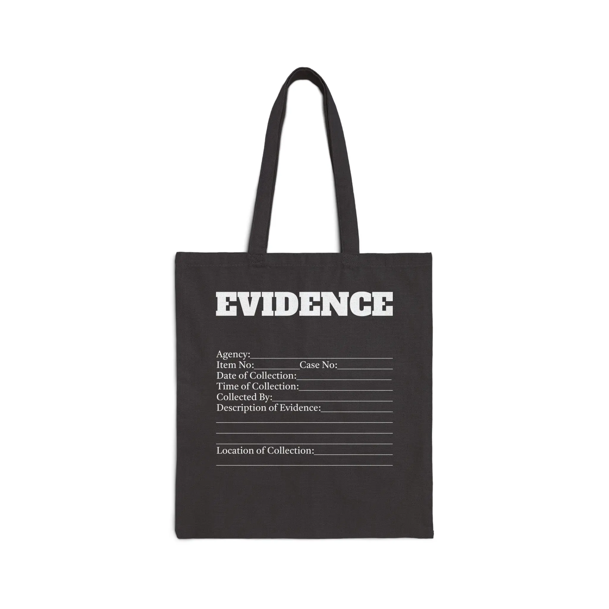 Evidence Tote Bag, Funny Tote