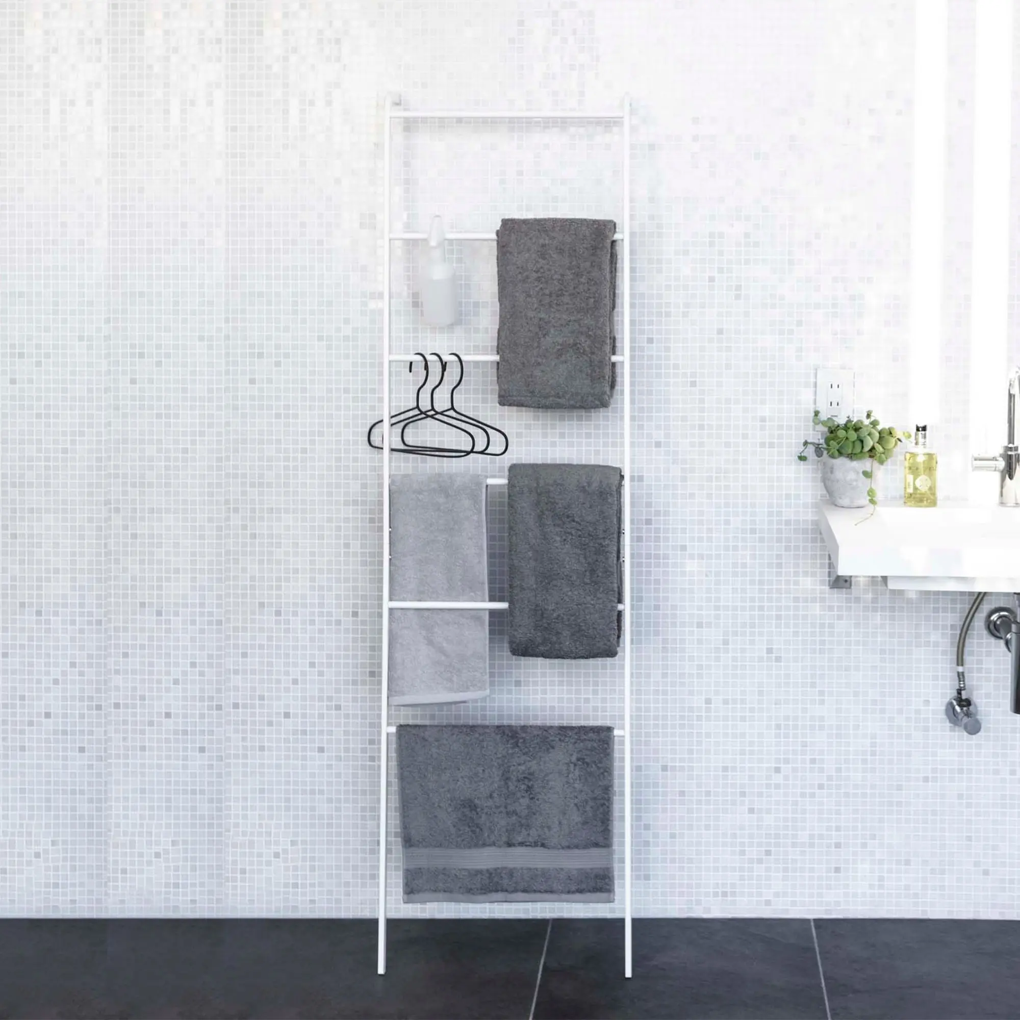 Leaning Storage Ladder (63" H)  - Steel
