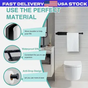 Premium Kitchen Paper Towel Holder Self-Adhesive Storage Napkin Bathroom Home