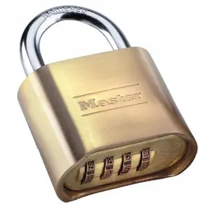 Master Lock 2in. Resettable Brass Combination Padlock 175D