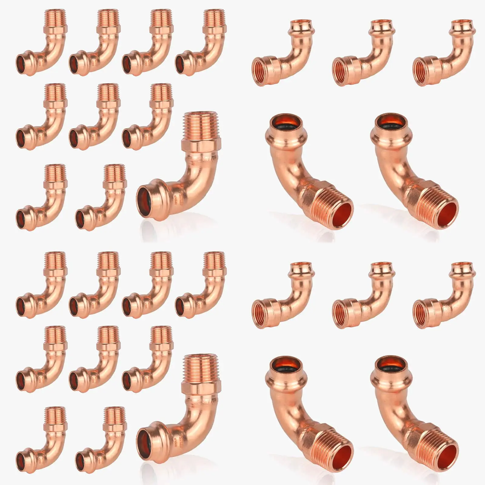 3/4" Press x 3/4" MPT