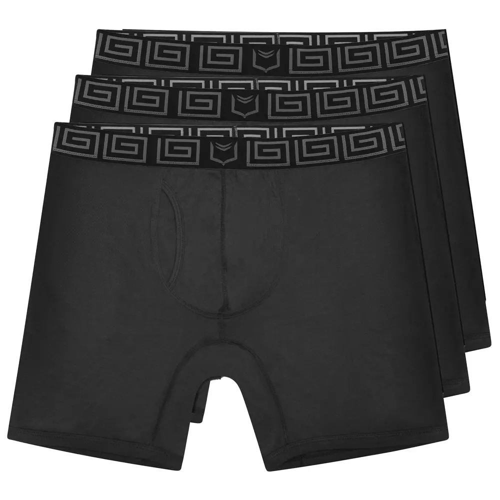 SHEATH V Bamboo Men's Pouch Boxer Brief 8" (3 Pack)