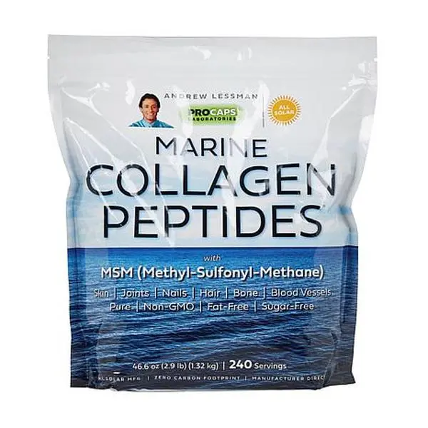 Andrew Lessman Marine Collagen Peptides with MSM - 240 Servings