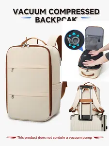 Vacuum Compression Backpack with Vacuum Pump, Large Capacity Laptop Backpack, Multi-Compartment Design, Ideal for Travel, Business, Vacation, Casual Travel Backpack