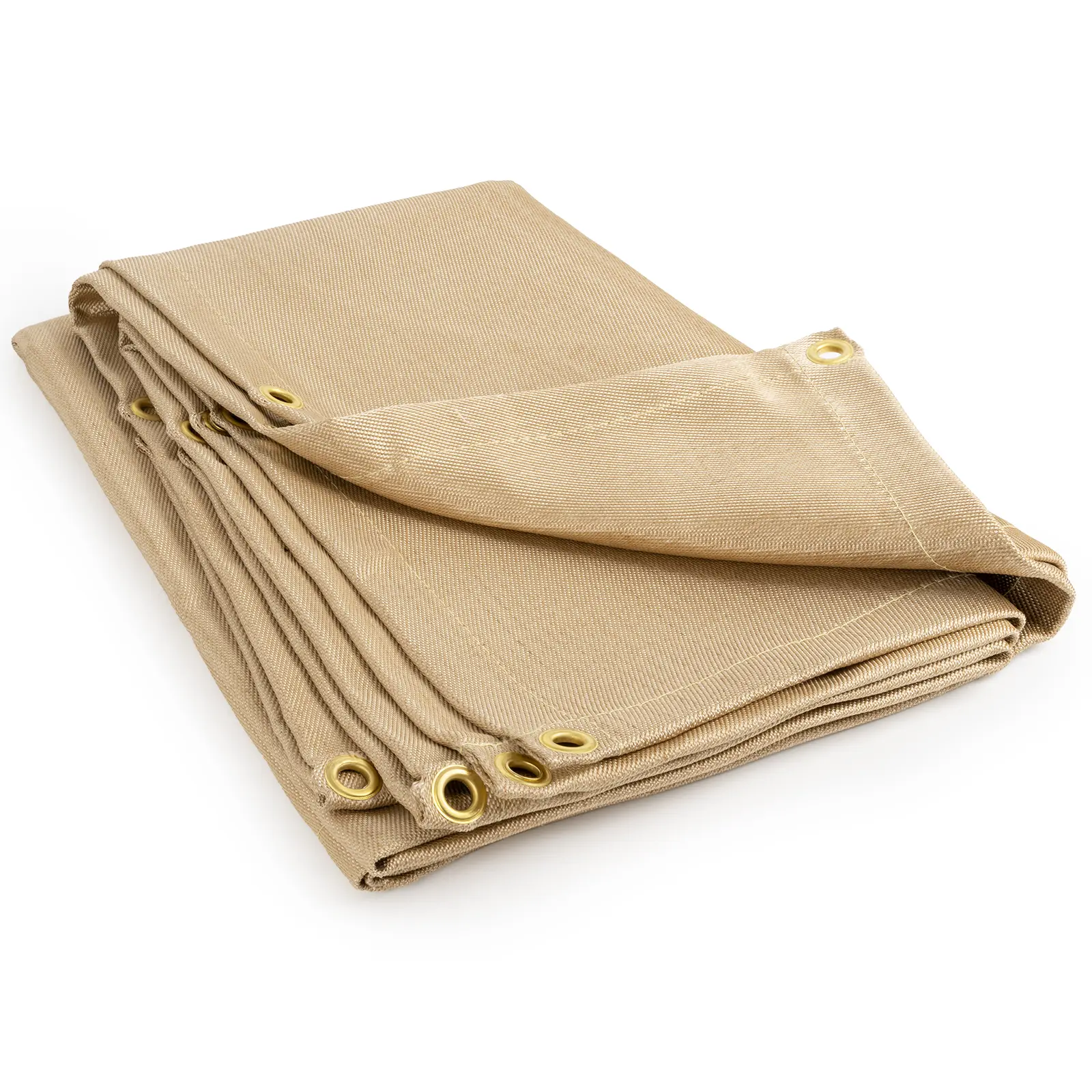 YESWELDER Heavy-Duty Fiberglass Welding Blanket Protector, 1/3" Thick Flame Retardant Fireproof Heat Shield Mat with Grommets, Essential Welding Accessory for Thermal Protection