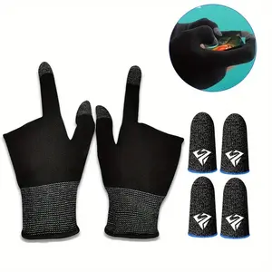 Anti-Sweat Gaming Gloves Set, Ultra-Thin Breathable Touchscreen Compatible, Sun Protection & Fingerprint Resistant, Winter Warm Summer Cool