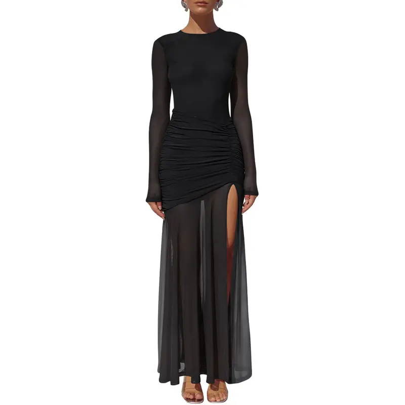 black long sleeve semi formal dresses - TikTok Shop
