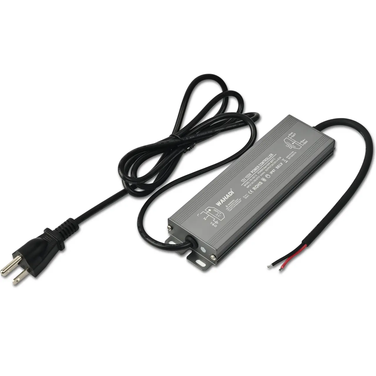 JLLED Led Power Supply Driver 100W 200W 350W 100-277V AC to 12V DC Low Voltage Output Transformer Converter Waterproof IP67 for LED Strip Module Lights