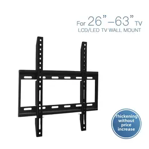 TV Wall Mount Bracket Fixed Integrated Stand for LCD LED Flat Screen TVs, 14-80 Inches