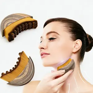 Buy 1 Get 1 Free! Face Lymphatic Drainage Brush for Snatched Jawline - Facial Sculpting Tool for De-puffing & Chin Contour Massager Lightweight Face Scrubber