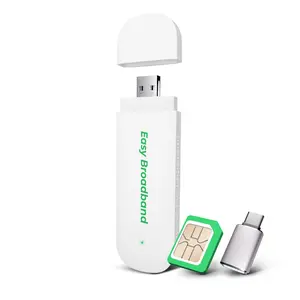 EIOTCLUB 4G LTE USB WiFi 6 Dongle – Portable Mobile Hotspot, USB Modem 150Mbps High-Speed, Portable WiFi with Free SIM, Support 10 Devices, for Travel, Car, Business Trip (US Only)