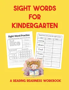 Sight Words for Kindergarten: A Reading Readiness Workbook