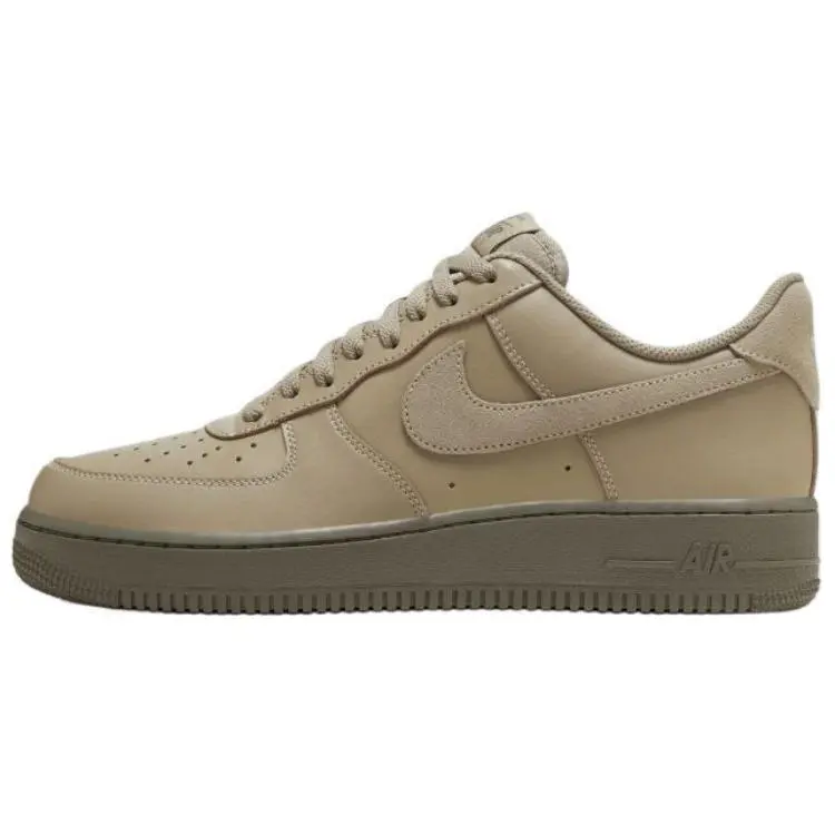 Unisex Brown Casual Athletic Classic Low-Top Sneakers (2000 Edition, Inspired by Nike Air Force 1 '07 LV8 Design), Casual Athletic Sneakers, Classic Sneakers