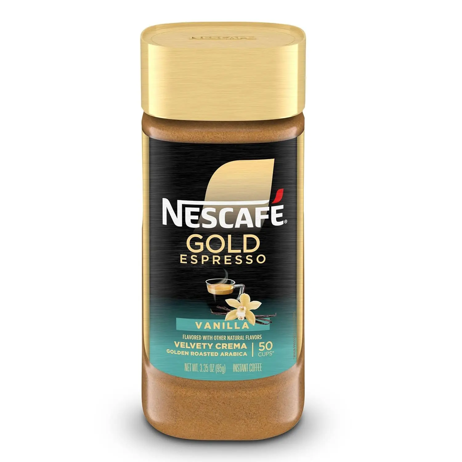 NESCAFÉ Gold Espresso Blonde Instant Coffee, 3.5 oz Jar | Blonde roast instant espresso; single 3.5 oz (100 g) jar