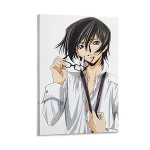 Code Geass Lelouch of The Rebellion Posters ， Anime Decorative Wall Art Painting Canvas Poster Gifts. (26) Canvas Poster Bedroom Decor Sports Landscape Office Room Decor Gift Frames Ornaments Artistic Decoration Photo Print Frame-.