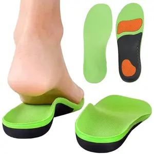 Kids Orthotic Arch Support Insoles, Plantar Fasciitis Cushioning Shoe Inserts, Shock Absorption Velvet Surfaces Deep Heel Cup Chinldren Inner Soles for Flat Feet, Feet Heel Pain Relief (XL)
