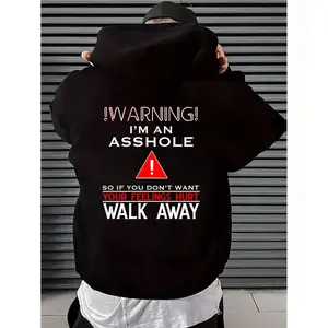 Funny Warning Quote T-Shirt - Sweatshirt - Hoodie, Unisex Premium Cotton Tee, Regular Fit Streetwear, Graphic Shirt, Soft Breathable Fabric, Casual Daily Wear, I'm An Warning Print, Walk Away Humor Design, Gift for Men Women, Trending 2026