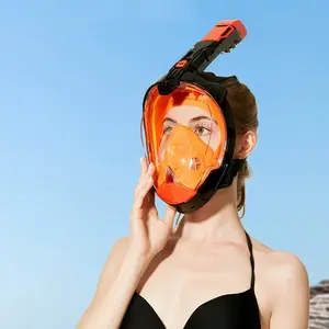 New Full Face Diving Mask, Waterproof Anti-Fog Snorkeling Gear, Co2 Safe, Easy Breathing System, Adult Dive Set for Swimming