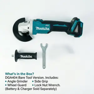 DGA404 18V Cordless Angle Grinder 125mm Brushless Bare Tool torque brushless impact wrench m14 spindle electric goddess dga404
