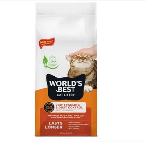 WORLD'S BEST CAT LITTER Low Tracking & Dust Control Multiple Cat Unscented 8-Pounds - Natural Ingredients, Quick Clumping, Flushable & Made in USA - Long-Lasting Odor Control & Easy Scooping