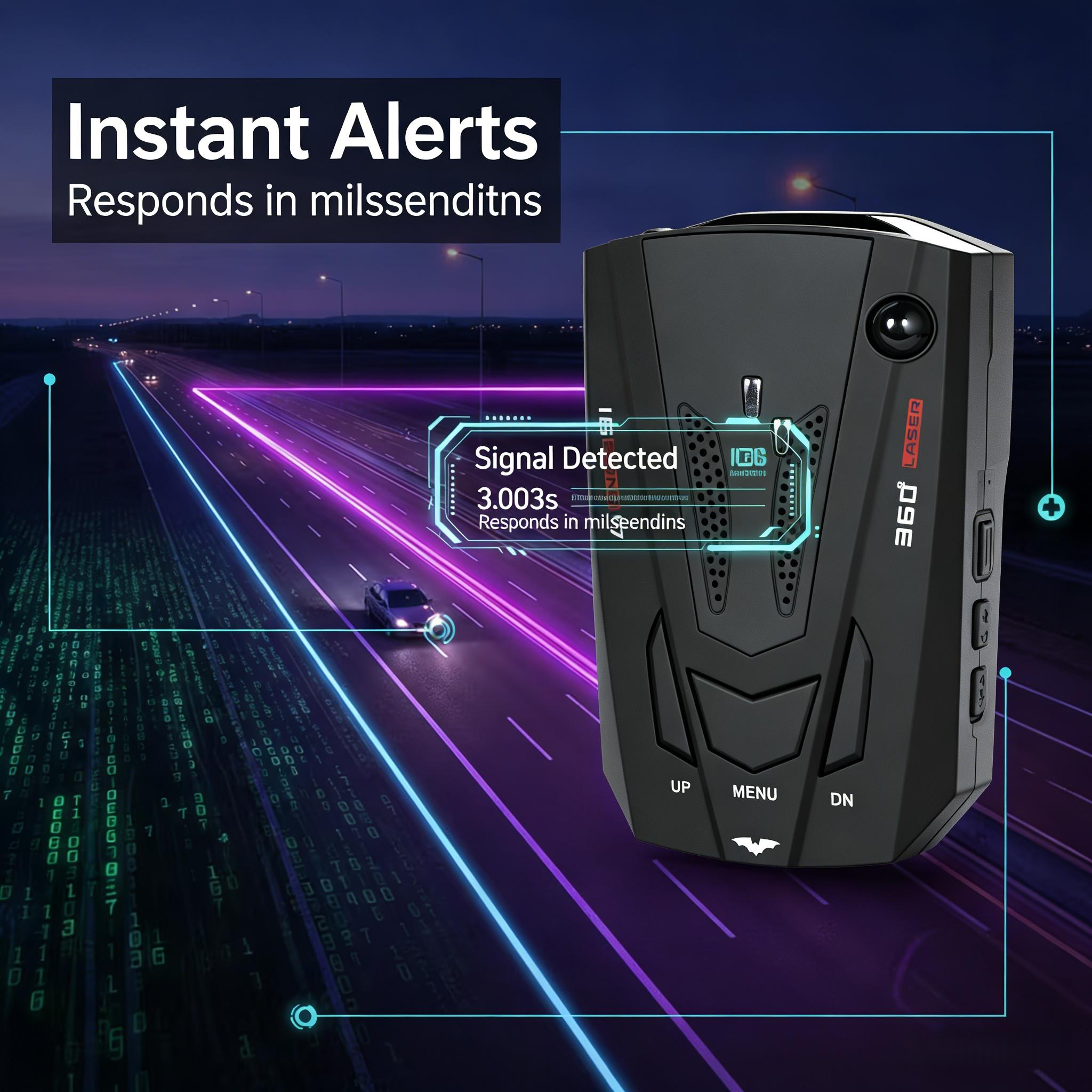 Instant Setup Car Safety Device – Voice Alerts & LED Readout, Dual Driving Modes, Universal Fit for All Vehicles, Essential Travel Companion