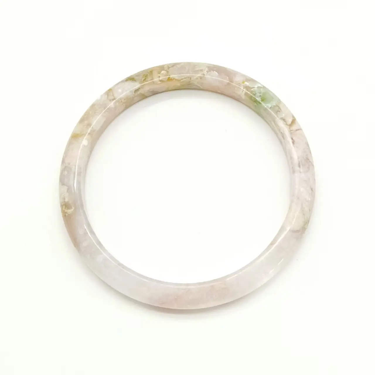 Natural Jade Natural Cherry Blossom Agate Bangle Floating Flower Retro Chinese Style Valentine's Day Gift for Women