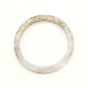 Natural Jade Natural Cherry Blossom Agate Bangle Floating Flower Retro Chinese Style Valentine's Day Gift for Women SpringStatements