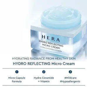 HERA Hydro Reflecting Micro Cream 25mL Hydrating and nourishing cream that strengthen the skin barrier, firm up skin, and brighten the complexion