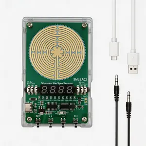 Adjustable 0-01Hz to 9999Hz Digital sine wave generator, 7-83Hz Schumann resonance generator, ultra-low frequency audio equipment, USB power supply, with 3-5mm aux audio cable for natural healing frequency of insomnia treatment, used for meditation
