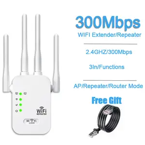 Easy Setup WiFi Booster - 3-in-1 Router/AP/Repeater with Ethernet Ports
