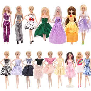 30cm Doll Clothes Set, 16 Unique Designs, Princess Dress & Casual, Fits Barbie Dolls, Kids Role Play Toy Accessories
