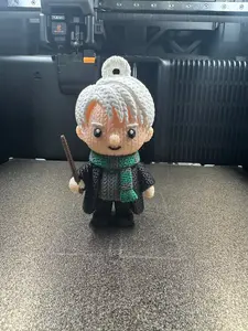 Wizard Student 3D Printed Figure Keychain – Magic School Inspired Collectible