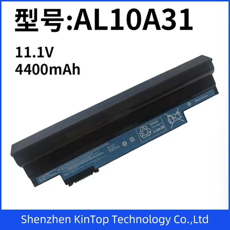11.1V 4400mAh Notebook Laptop Li-ion ALl10A31  Battery for Acer Aspire One 522 722 D255 D257 D260 D270 E100