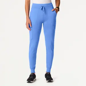 Kait 10-Pocket Skinny UltraSOFT™ Scrub Jogger - Ceil Blue