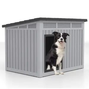 doghouse Sturdy Frame Doghouse for Small & Medium Pets - Dual-Use for Indoor & Outdoor, Easy to Clean & Assemble  Kennel  for Your Christmas Gifts Wooden Kennel