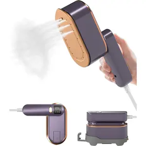 Travel Steamer Iron for Clothes - 1200W Handheld Size Portable Travel Steamer, 3 Steam Levels Clothes Steamer with LCD Screen, 10S Fast Heat-up Steamer for Dress Shirt Home Travel