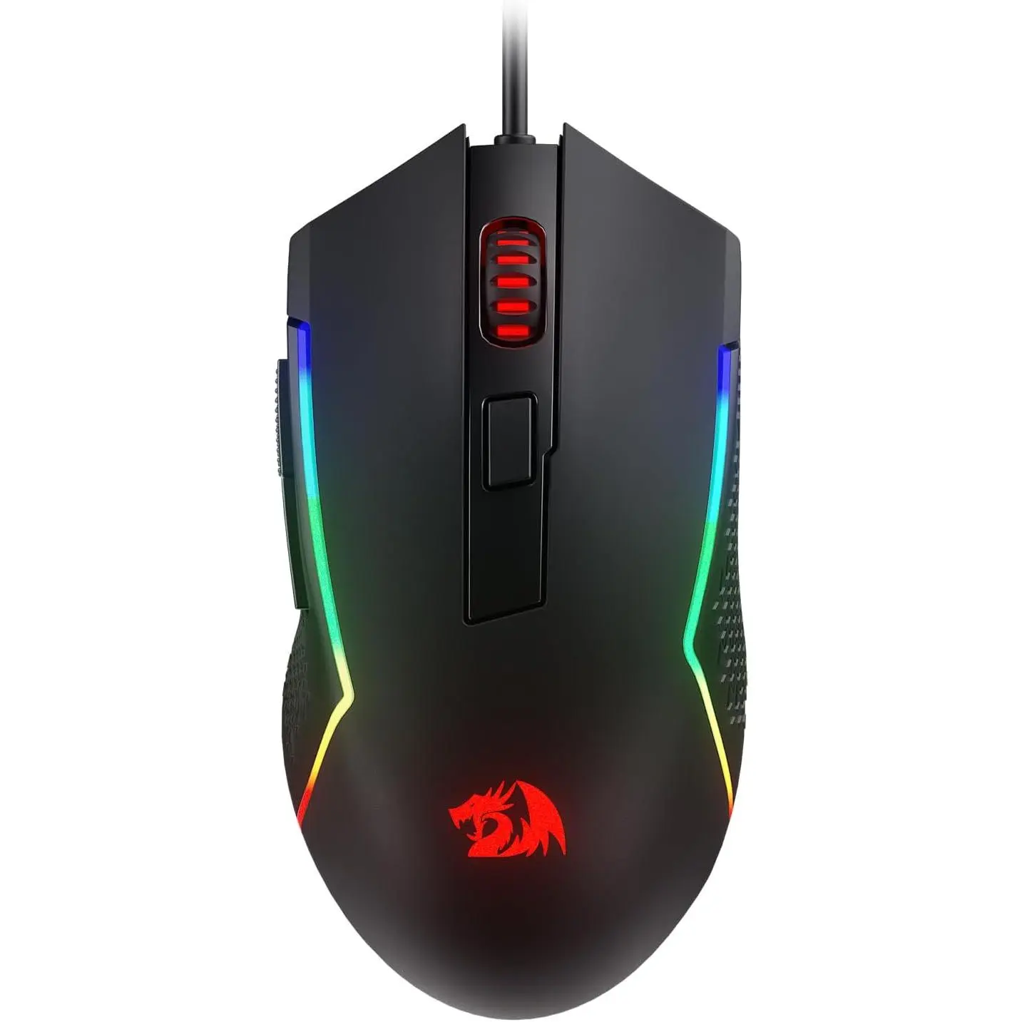 Redragon M616 RGB Wired Optical Macro Gaming Mouse - 10000 DPI Levels, 6 Programmable Buttons, 8 Backlit Modes, Software-Supported DIY Keybinds, PC Gaming Accessory, DPI Levels Mouse, Pc Gaming Accessories