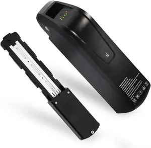 UAZ Ebike Battery 48V 15Ah Lithium 5pin with 2A Fast Charger BMS Power Switch Safety Lock for 0-1500W Electric Bike