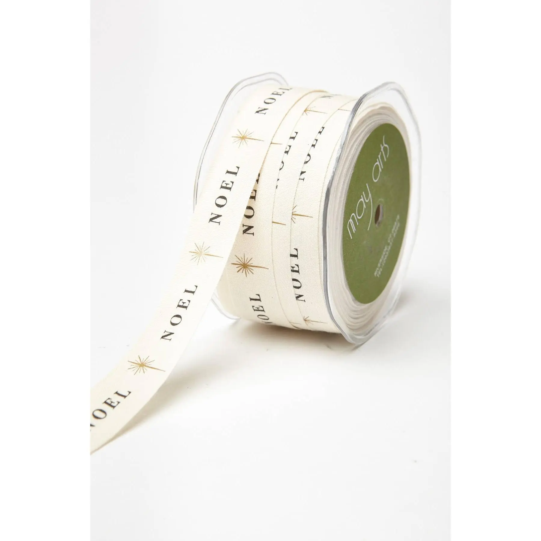 3/4" Noel Print 100% Cotton Ribbon