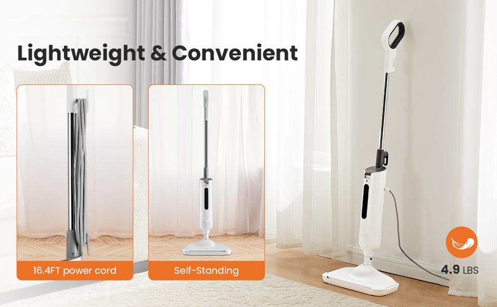 Sweet Furniture Steam Mop for Floor Cleaning, Lightweight Floor Steamer Cleaner for Hardwood/Tile/Laminate Floors Carpet, 2 Washable Pad Home Care Sweet Furniture Steam Mop for Floor Cleaning, Lightweight Floor Steamer Cleaner for Hardwood/Tile/Laminate Floors Carpet, 2 Washable Pad Home Care