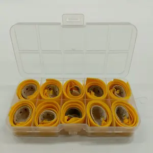 1 Box Premium Latex Rubber Third-Generation Slingshot Flat Rubber Band with Frame, Slingshot Replacement Band - Non-Slip, High Elasticity, Durability Thick, Strong and Wide Rubber Band for Hunting & Fishing, Outdoor Antifreeze and Thickening