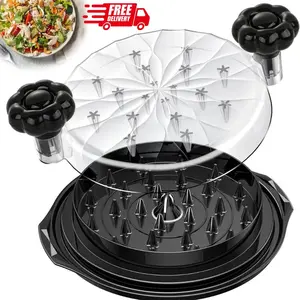 Chicken Shredder Tool Twist Large - 10'' Pro Meat Shredders for Chicken Breast,Visible Kitchen Gadgets Grinder Machine with Brush,Strong Anti-Slip Strip,Ergonomic Handle,BPA Free (Black)