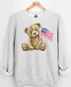 Patriotic Bear Graphic Top