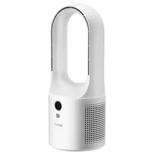 VEVOR  Portable Without Battery Desk Bladeless Fan 12.99" 6-Speed Quiet Table Cooler Fan for Bedroom & Office