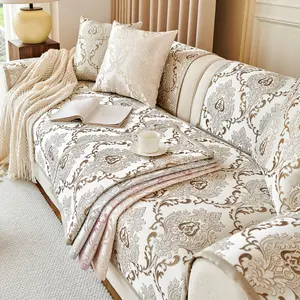 Irish European Sofa Cushion, All-Season Non-Slip High-Quality Seat Pad, New Empress Full Cover Embroidered Sofa Cover