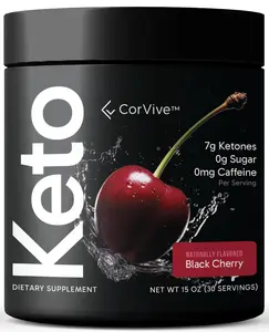 CorVive Proprietary Ketone BHB Complex 30 Servings Black Cherry Supplement pre workout metabolism booster