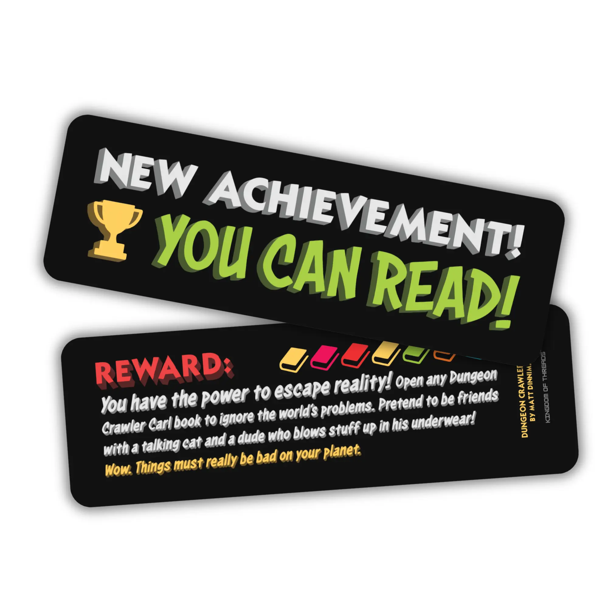 New Achievement You Can Read Bookmark | Dungeon Crawler Carl